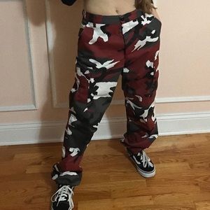 rothco bdu tactical red camo cargo pants